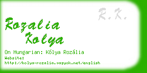 rozalia kolya business card